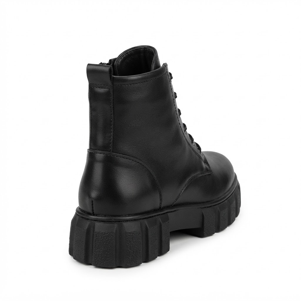 Ghete Casual Damă Bioflex 023 AE 025 Negru – Piele Naturală – vedere 12