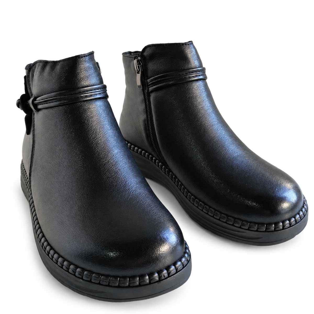Ghete Casual Damă Formazione 2587 Negru – vedere 12