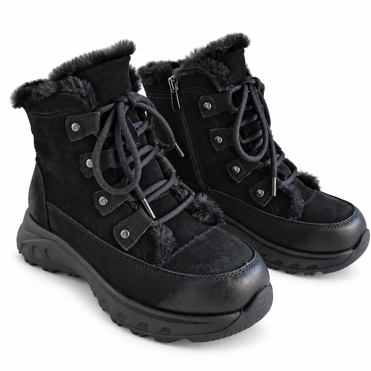 Ghete Casual Damă Franco Gerardo 3602 Negru – vedere 12