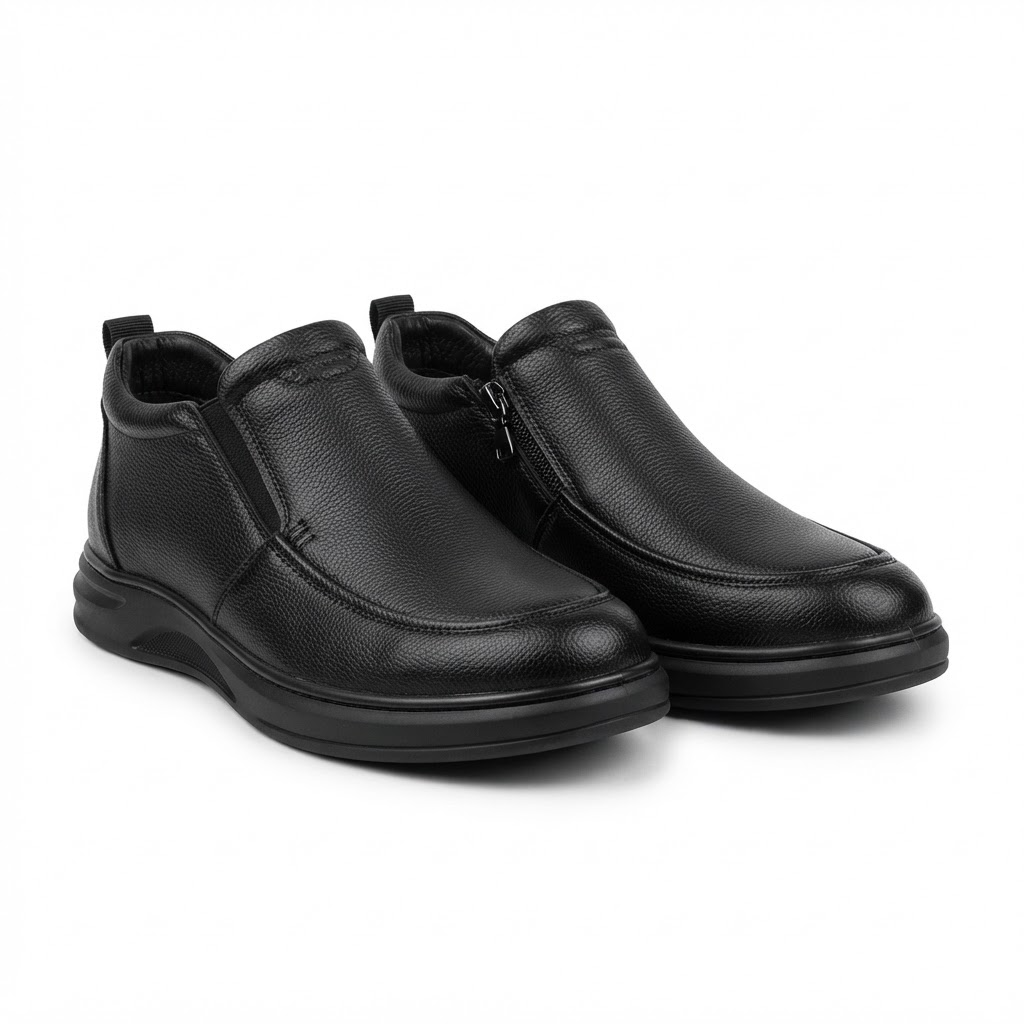 Ghete Casual Bărbați Mels M18012 Negru – vedere 13