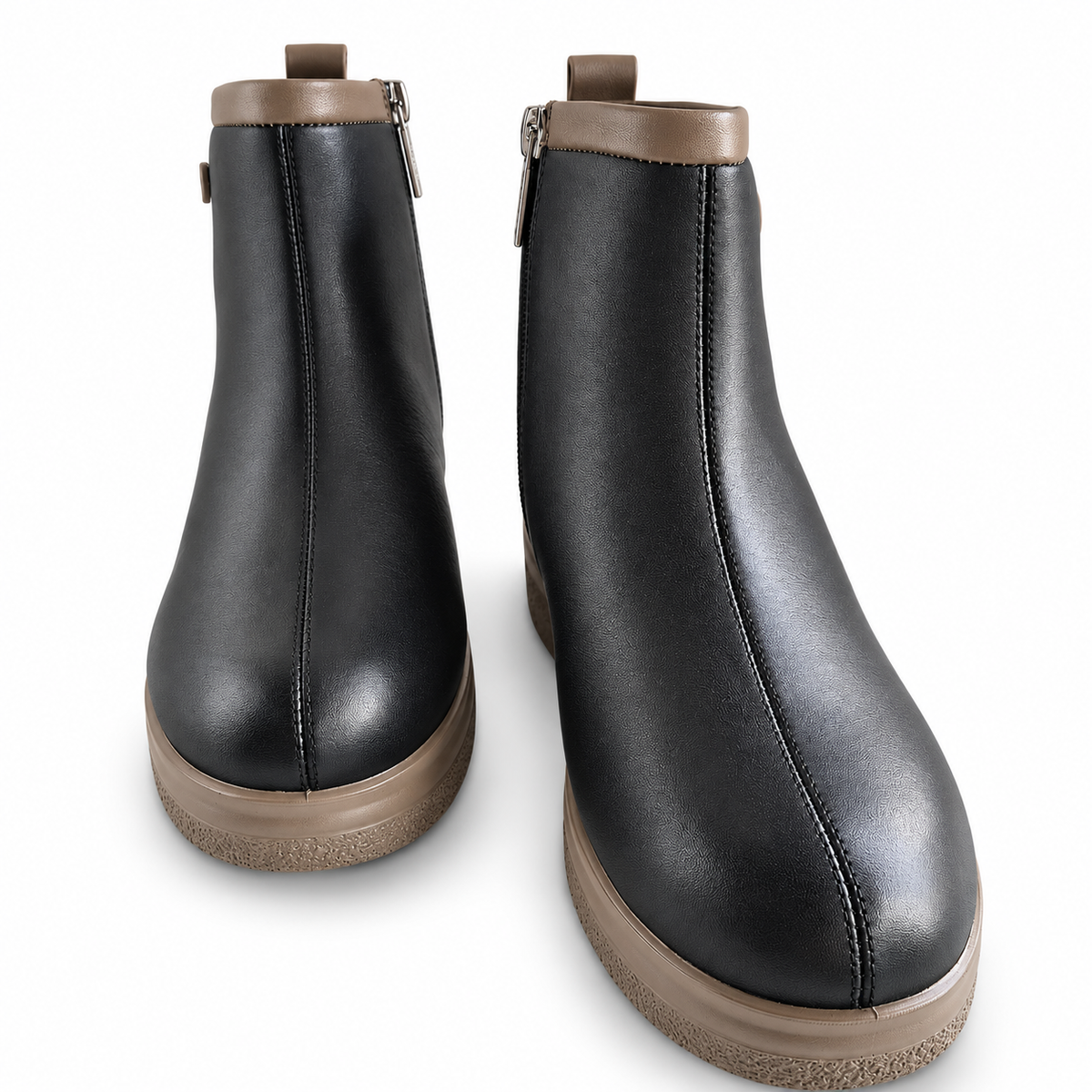GHETE CASUAL DAMA PASS 970010A 01-N NEGRE CU GREJ - vedere 14/20