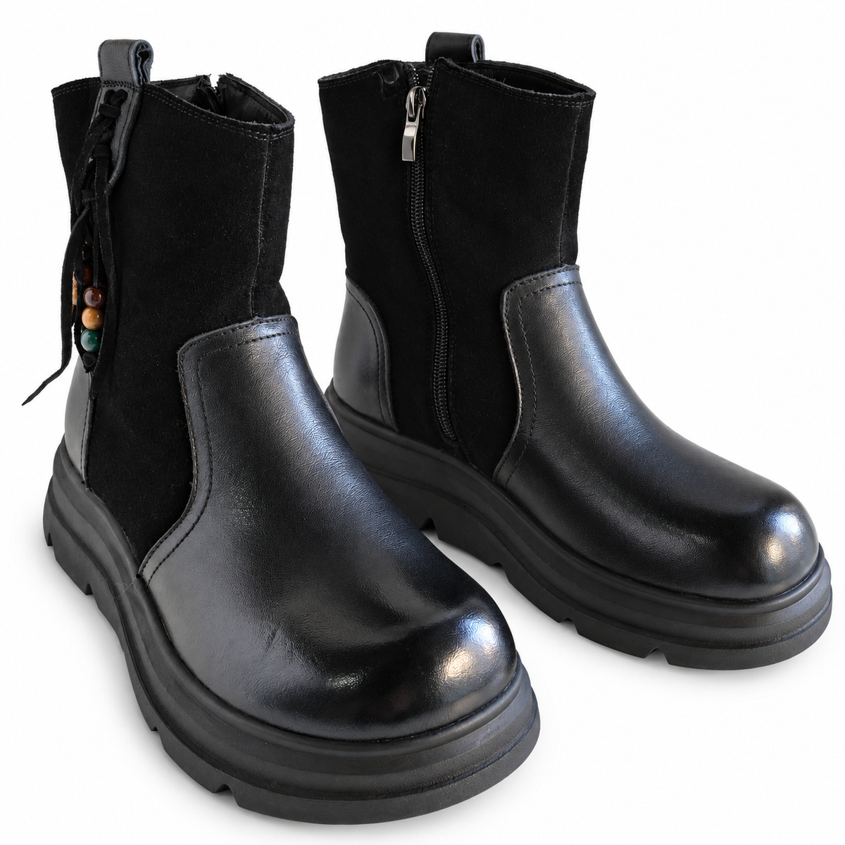 Ghete Casual Damă Formazione 99312 Negru – vedere 13