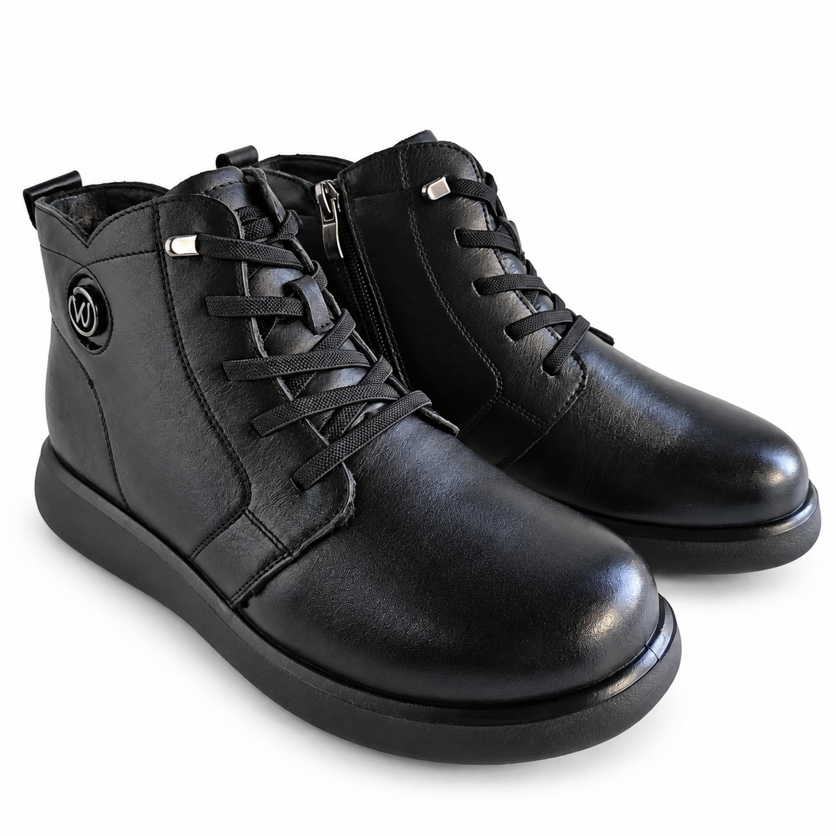 Ghete Casual Damă Formazione M8717 Negru – vedere 13