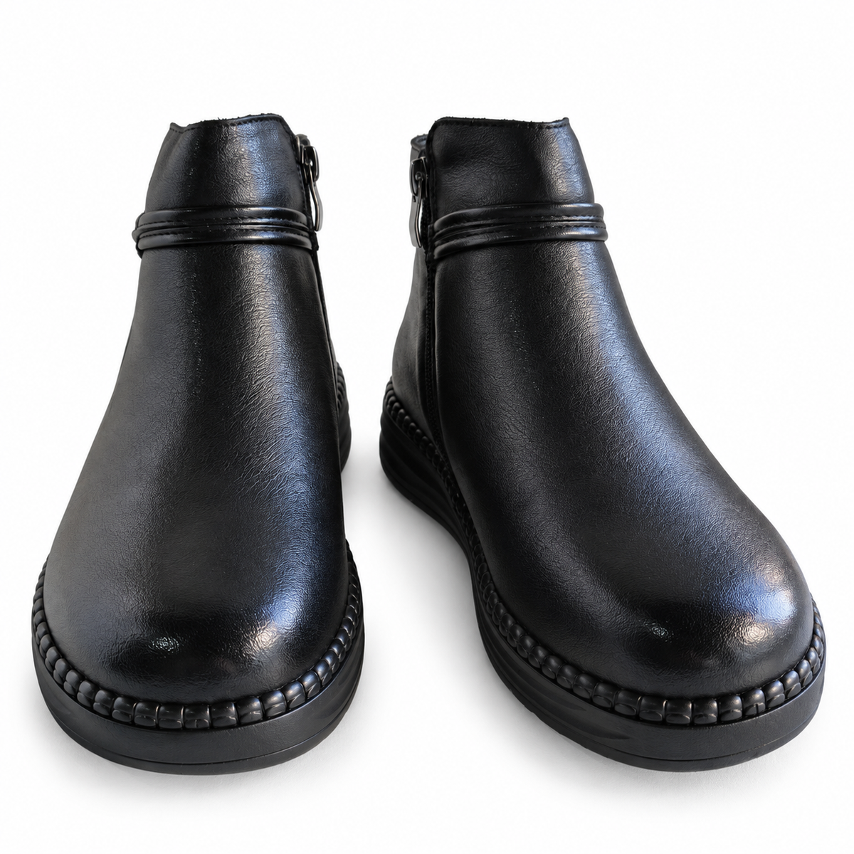 Ghete Casual Damă Formazione 2587 Negru – vedere 13