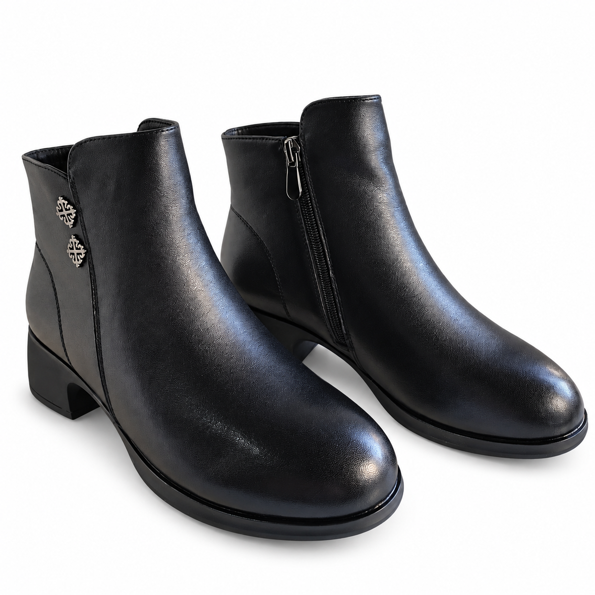 Ghete Casual Damă Formazione 26122 Negru – vedere 13