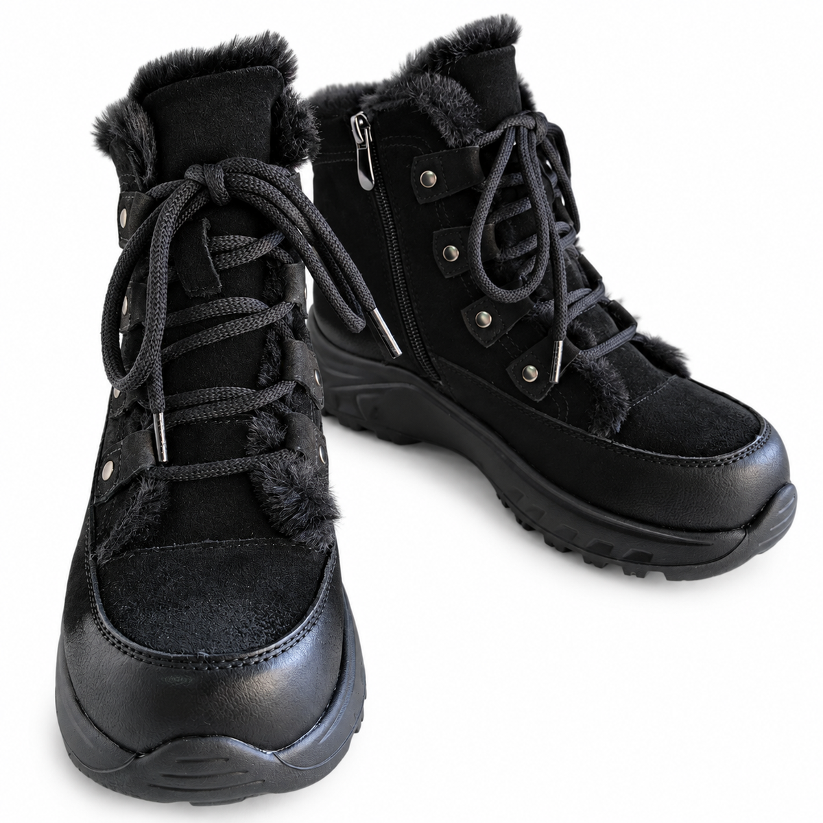 Ghete Casual Damă Franco Gerardo 3602 Negru – vedere 13