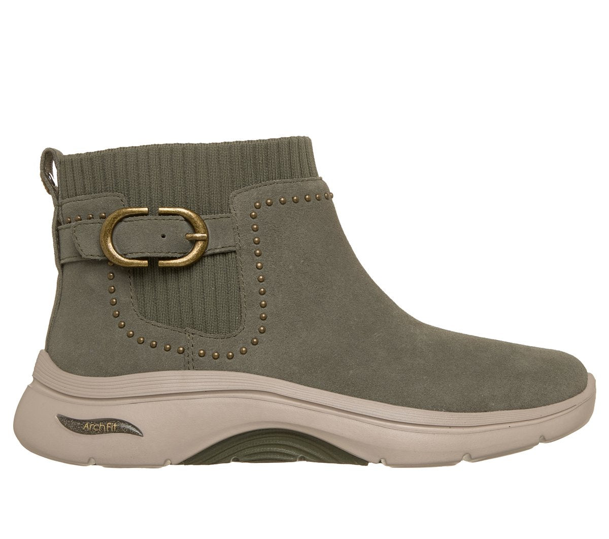 Ghete Casual Damă Skechers 144564 Verde Oliv – Piele Ecologică