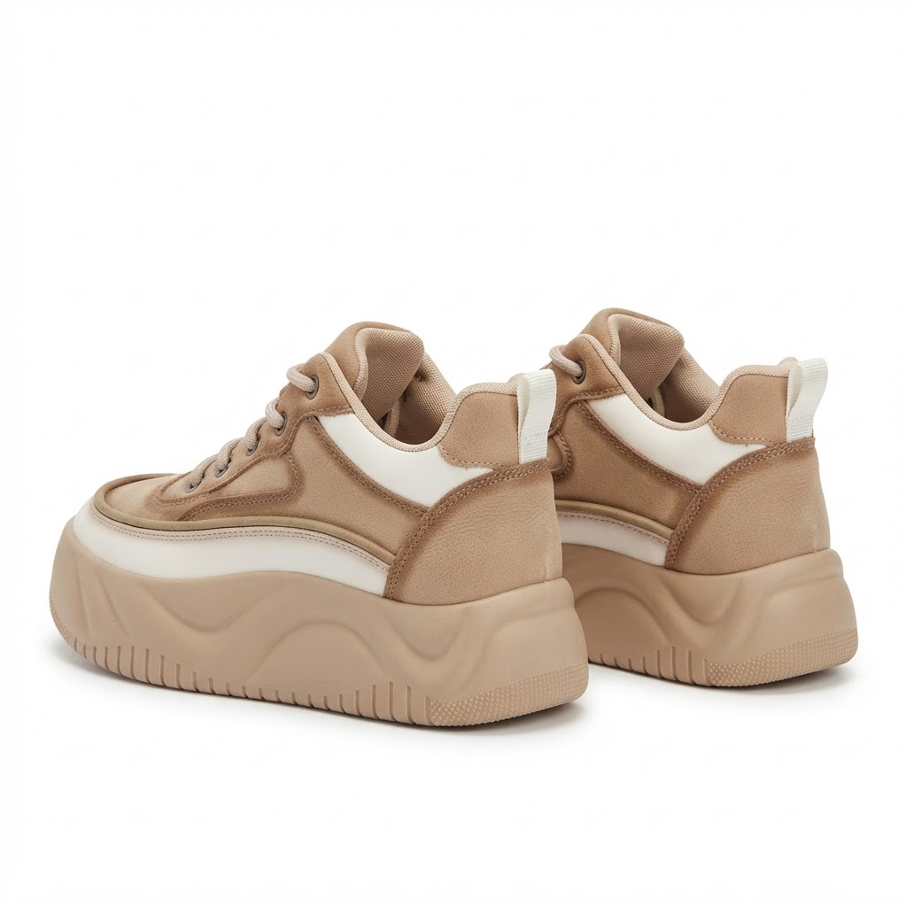 Pantofi Sport Damă Franco Gerardo 77038 Khaki – vedere 14