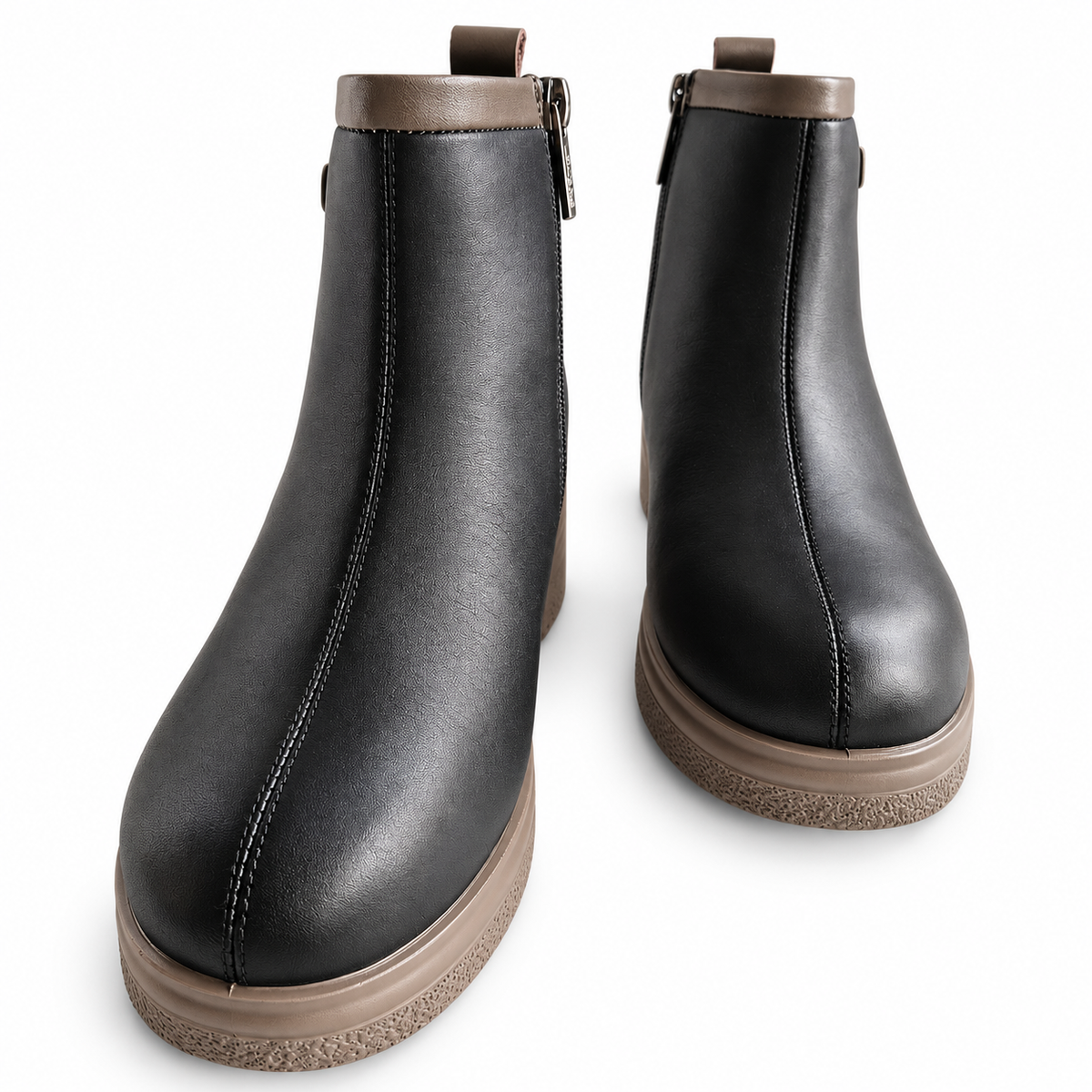 GHETE CASUAL DAMA PASS 970010A 01-N NEGRE CU GREJ - vedere 15/20