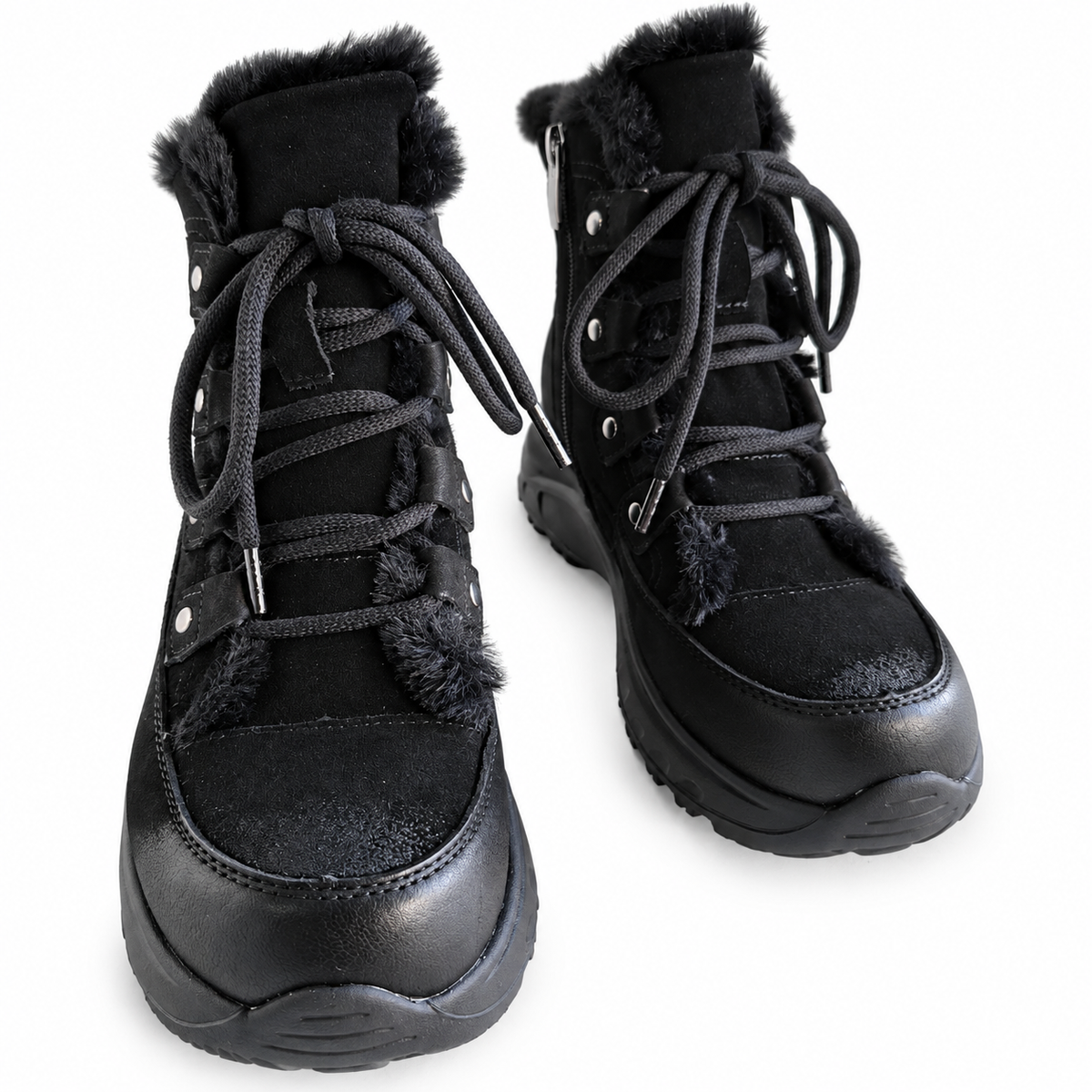 Ghete Casual Damă Franco Gerardo 3602 Negru – vedere 14