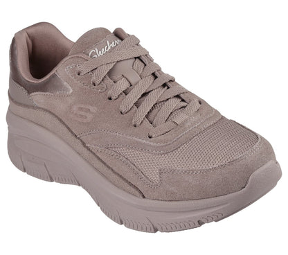 Pantofi Sport Damă Skechers 158590 Taupe velur - imagine 2