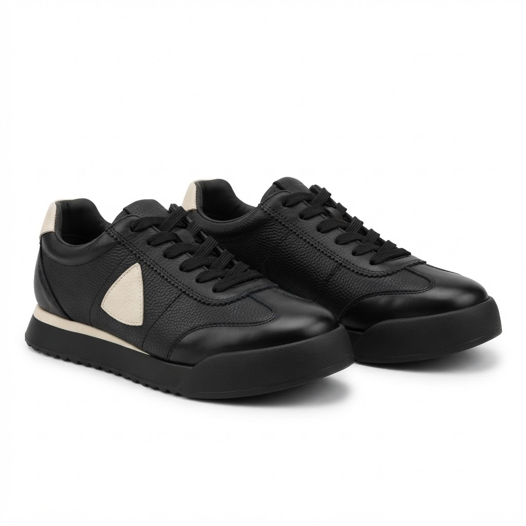 Pantofi Sport Bărbați Franco Gerardo 5327 Negru – Piele Naturală – vedere 15