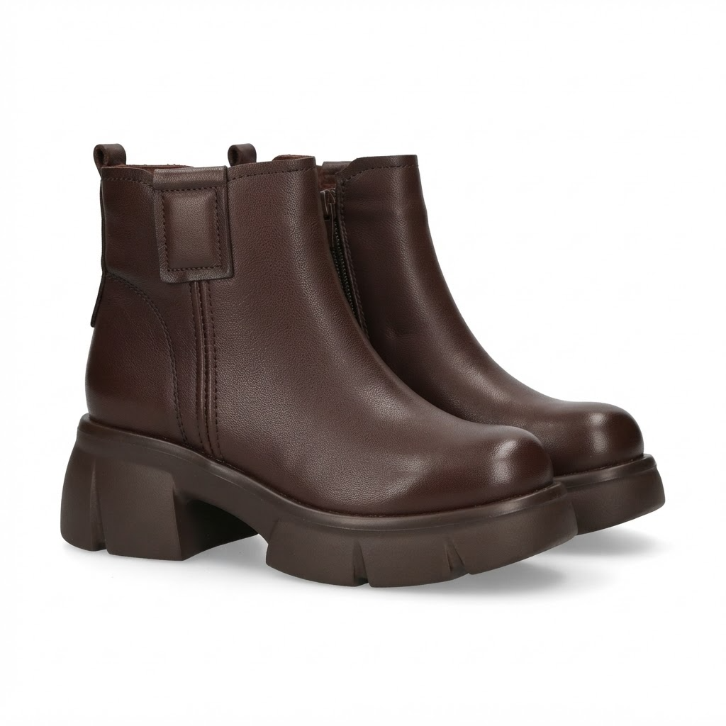 Ghete Casual Damă Formazione 9257 Maro – vedere 15