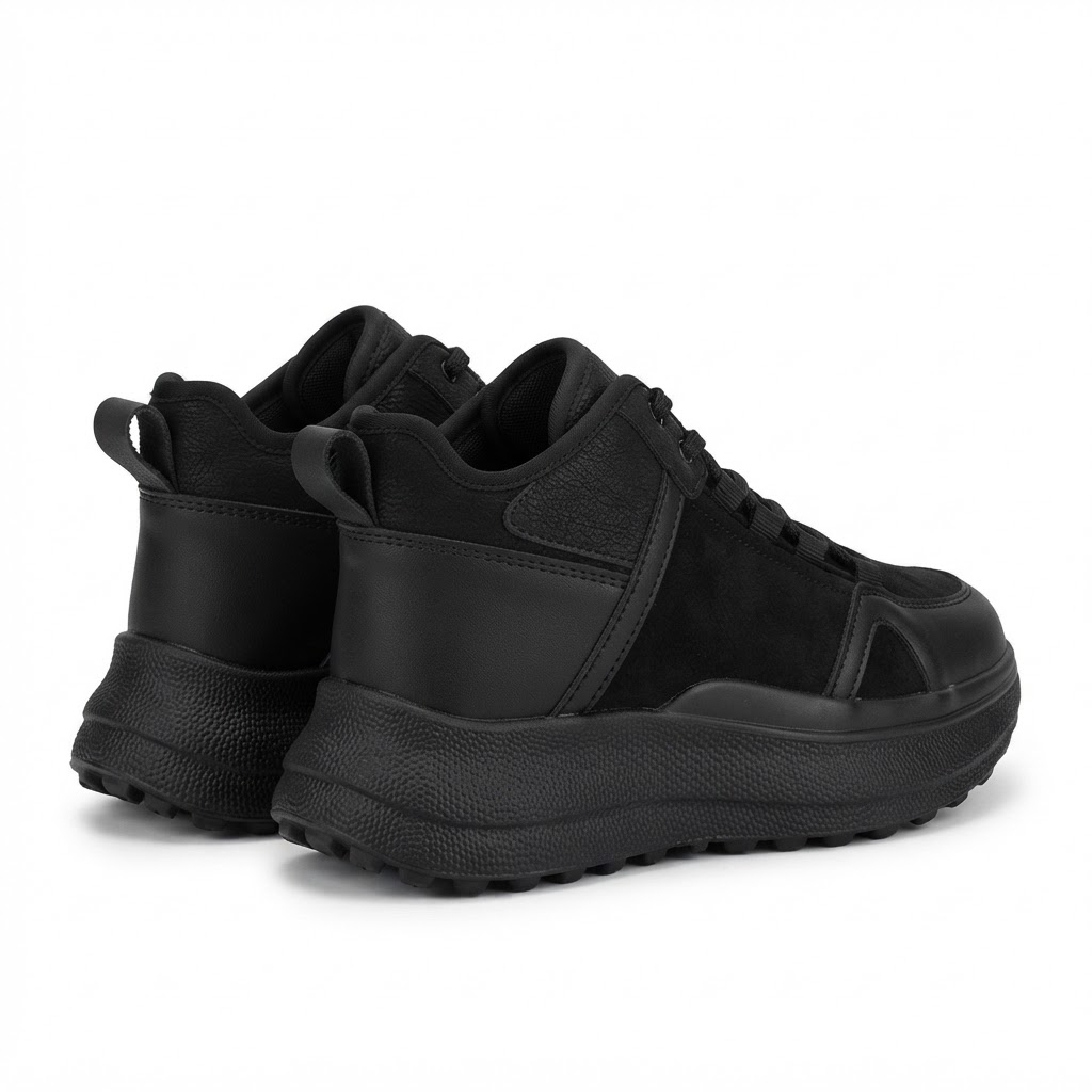 Ghete Casual Damă Franco Gerardo 6682-2 Negru – vedere 15
