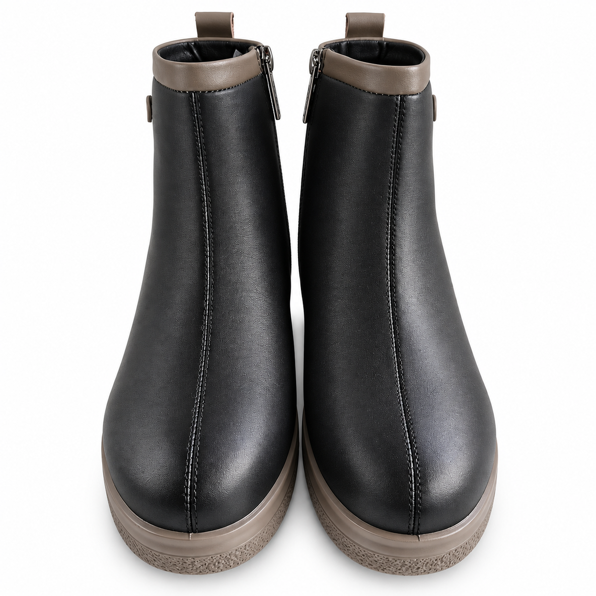 GHETE CASUAL DAMA PASS 970010A 01-N NEGRE CU GREJ - vedere 16/20