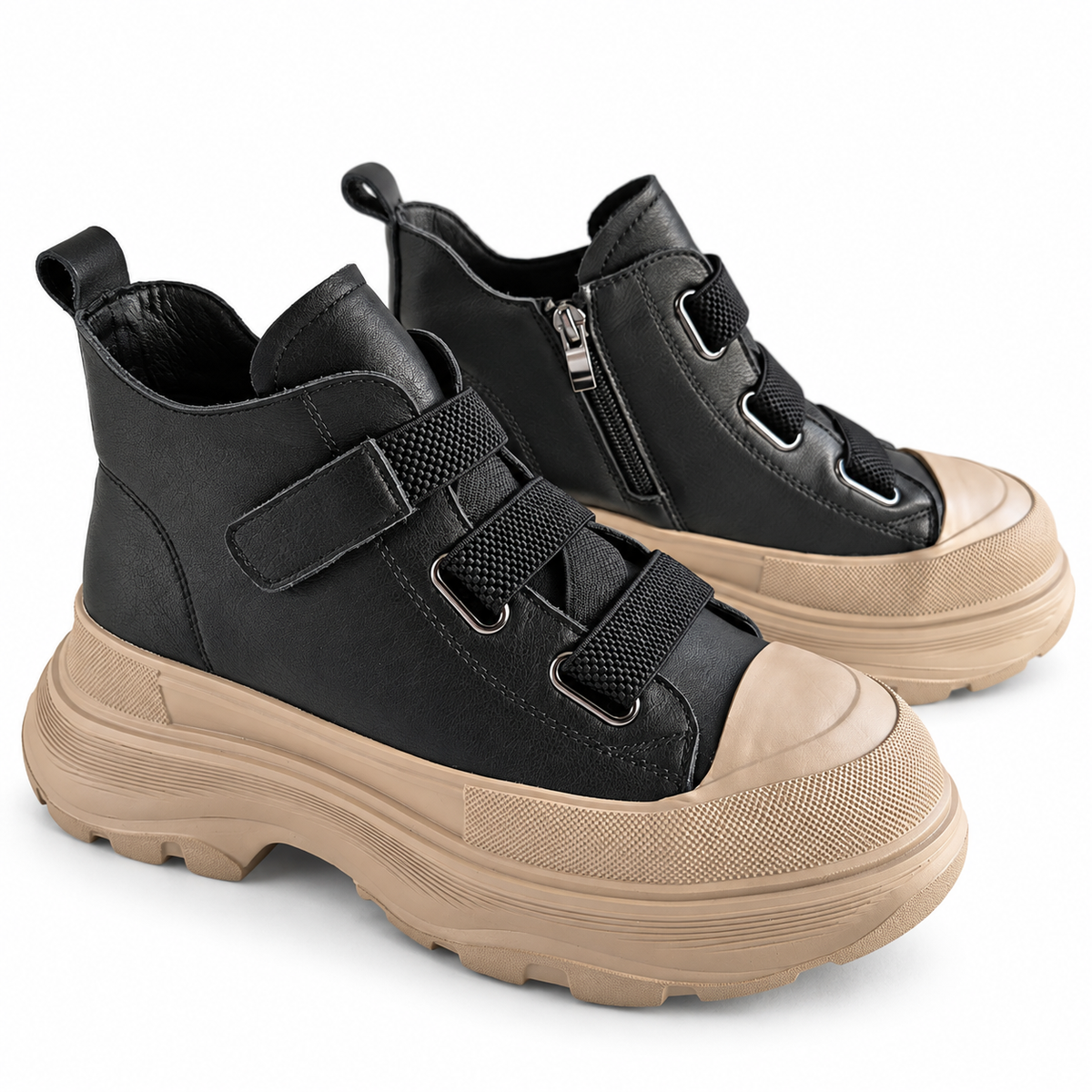 Ghete Casual Damă Franco Gerardo 66082 Negru – vedere 15