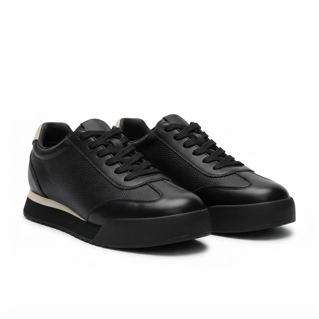 Pantofi Sport Bărbați Franco Gerardo 5327 Negru – Piele Naturală – vedere 16