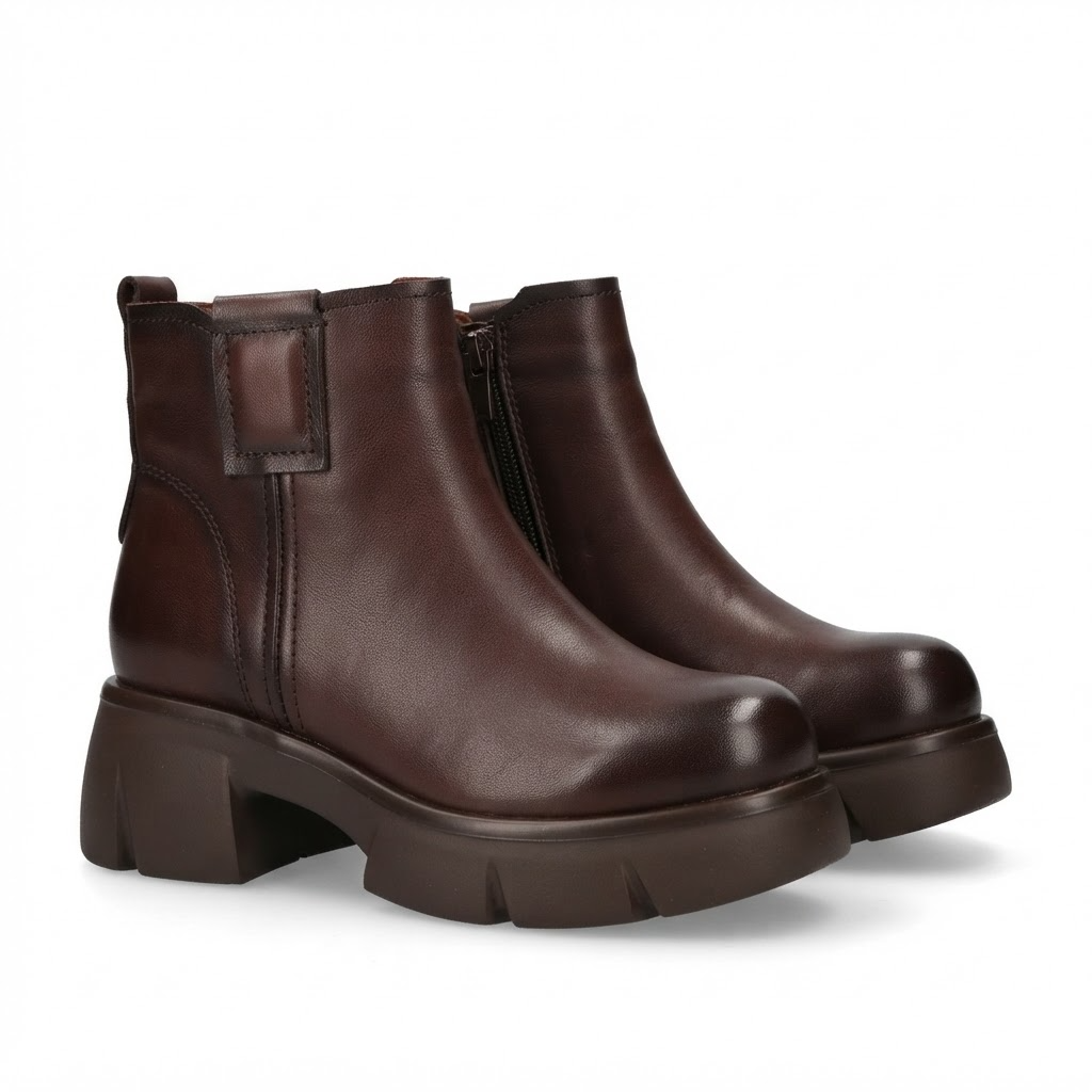 Ghete Casual Damă Formazione 9257 Maro – vedere 16