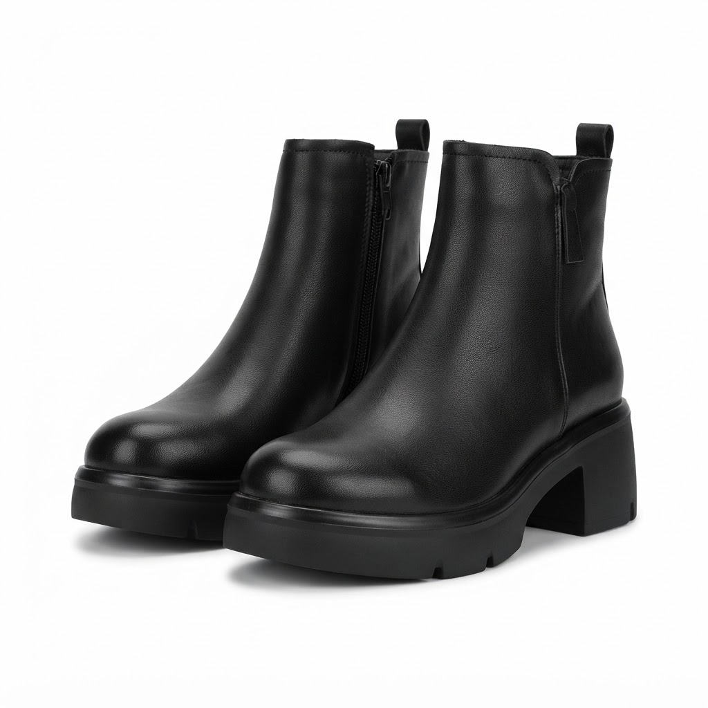 Ghete Casual Damă Formazione 9257 Negru – vedere 16