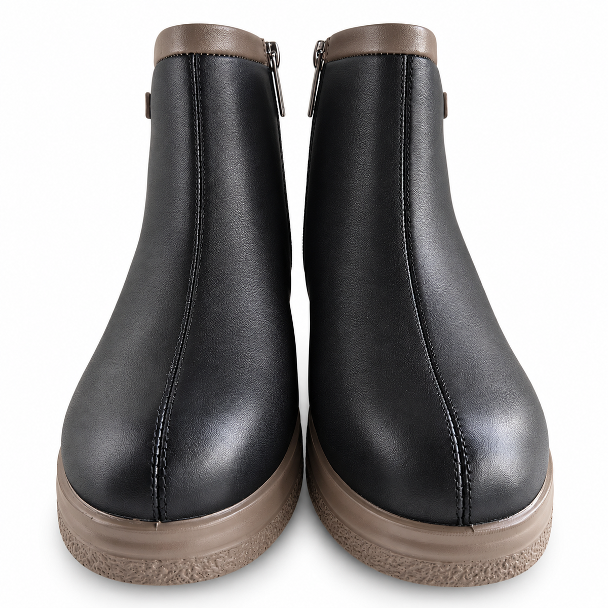 GHETE CASUAL DAMA PASS 970010A 01-N NEGRE CU GREJ - vedere 17/20