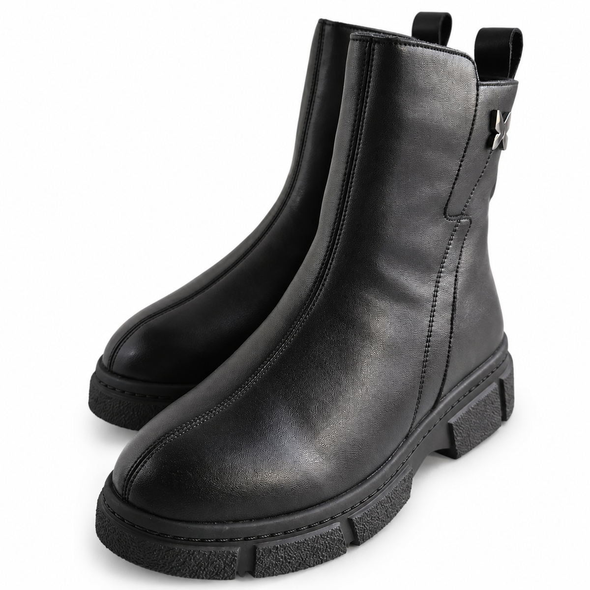 Ghete Casual Damă Formazione 87012R Negru – vedere 16