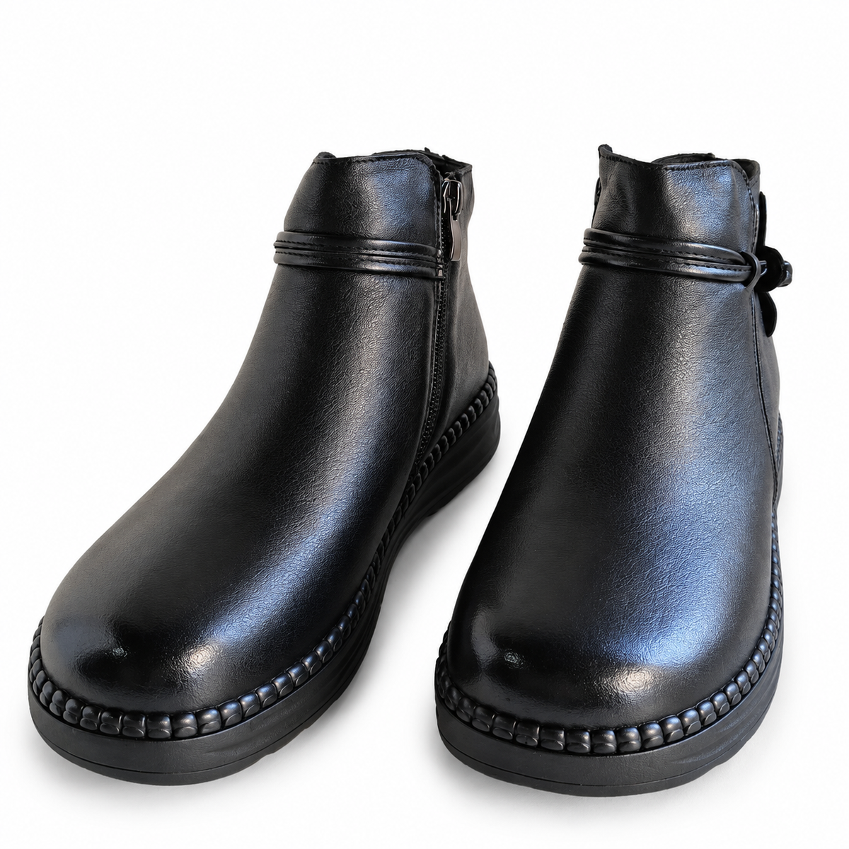 Ghete Casual Damă Formazione 2587 Negru – vedere 16