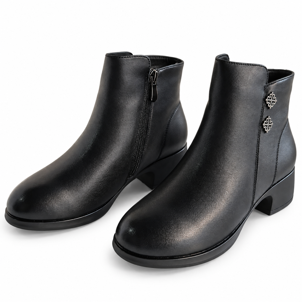 Ghete Casual Damă Formazione 26122 Negru – vedere 16