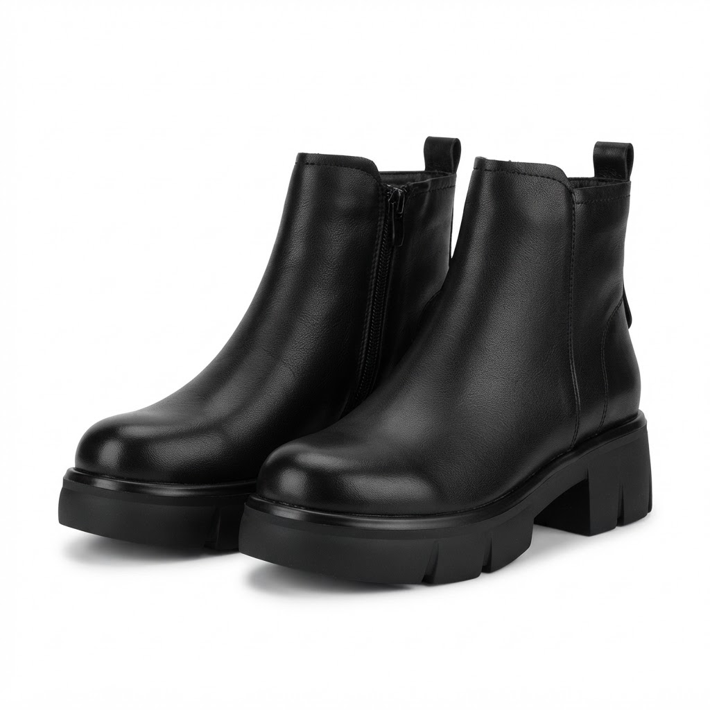 Ghete Casual Damă Formazione 9257 Negru – vedere 17
