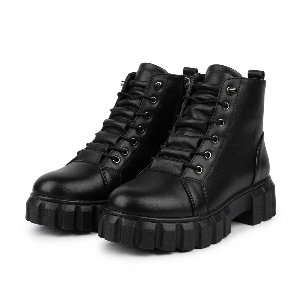 Ghete Casual Damă Bioflex 023 AE 025 Negru – Piele Naturală – vedere 17