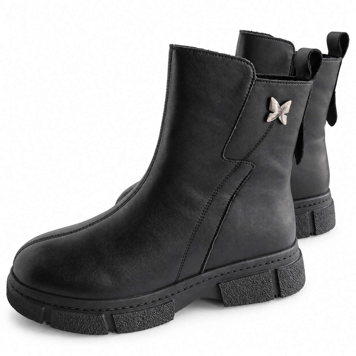 Ghete Casual Damă Formazione 87012R Negru – vedere 17