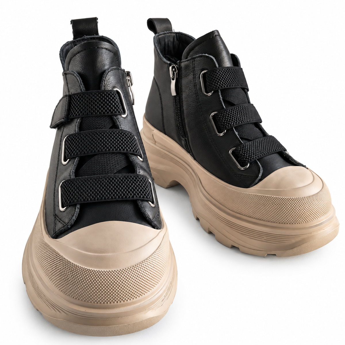 Ghete Casual Damă Franco Gerardo 66082 Negru – vedere 17
