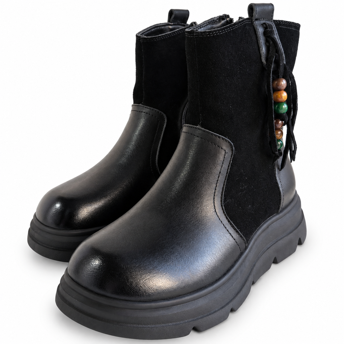 Ghete Casual Damă Formazione 99312 Negru – vedere 17