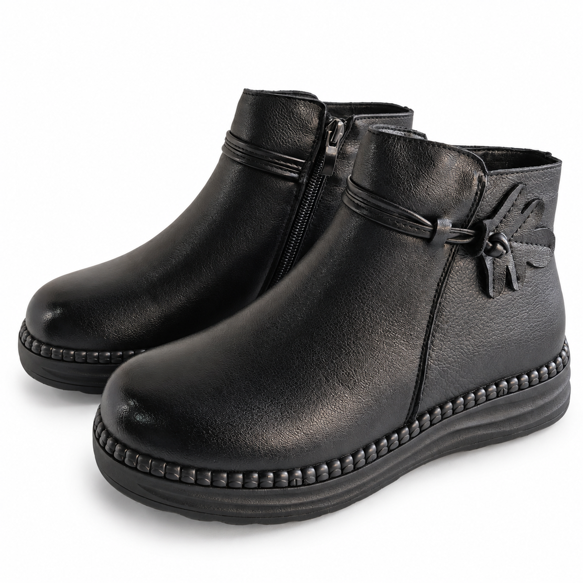 Ghete Casual Damă Formazione 2587 Negru – vedere 17