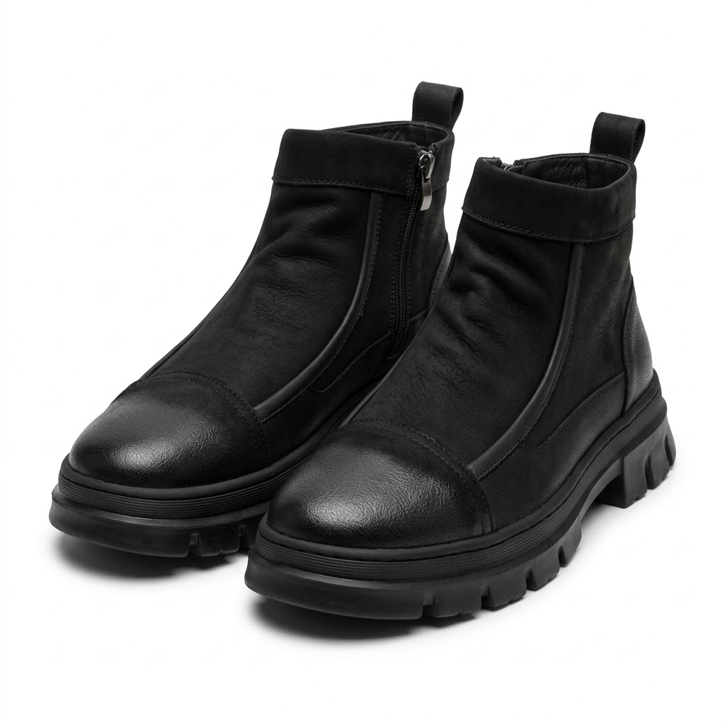 Ghete Casual Bărbați Franco Gerardo 5787 Negru – vedere 18