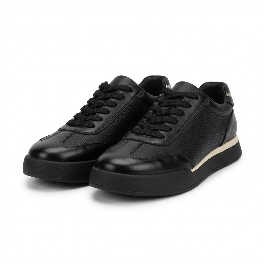 Pantofi Sport Bărbați Franco Gerardo 5327 Negru – Piele Naturală – vedere 18