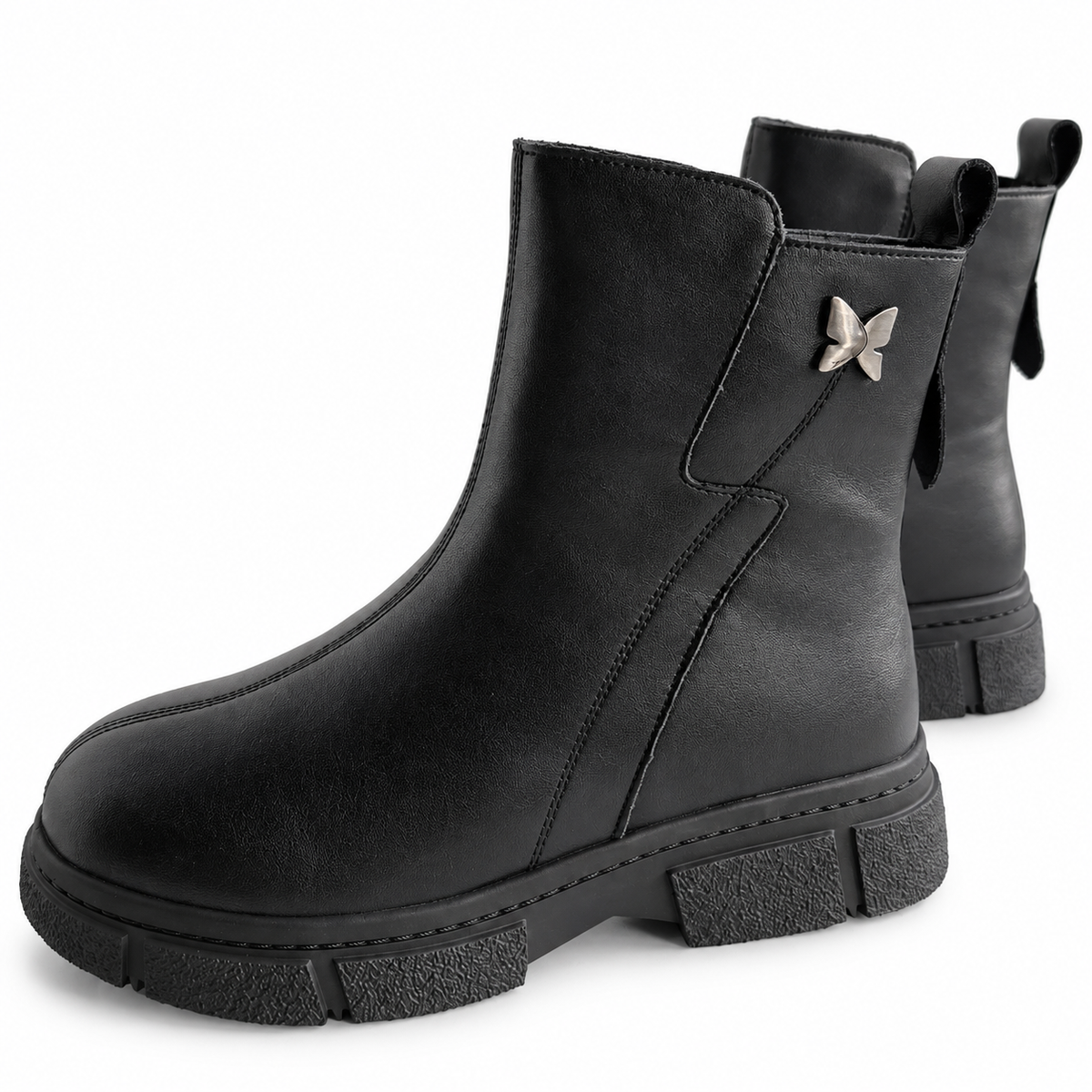 Ghete Casual Damă Formazione 87012R Negru – vedere 18