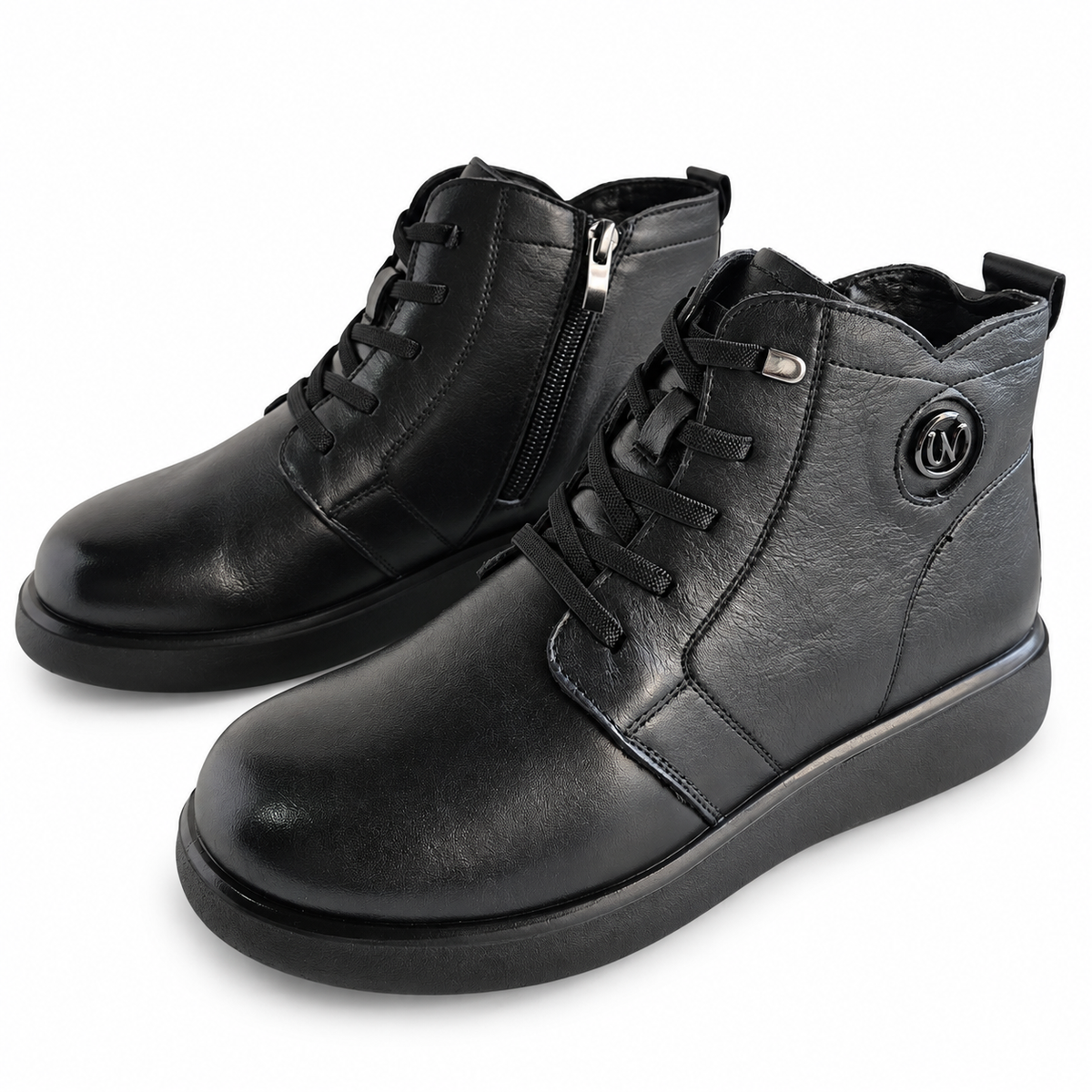 Ghete Casual Damă Formazione M8717 Negru – vedere 18