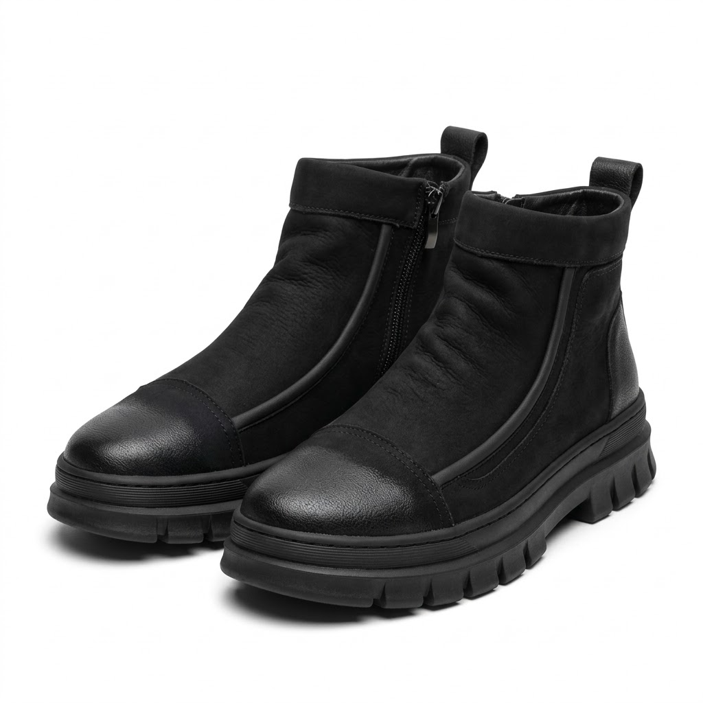 Ghete Casual Bărbați Franco Gerardo 5787 Negru – vedere 19