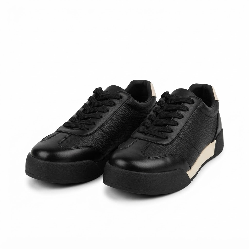 Pantofi Sport Bărbați Franco Gerardo 5327 Negru – Piele Naturală – vedere 19