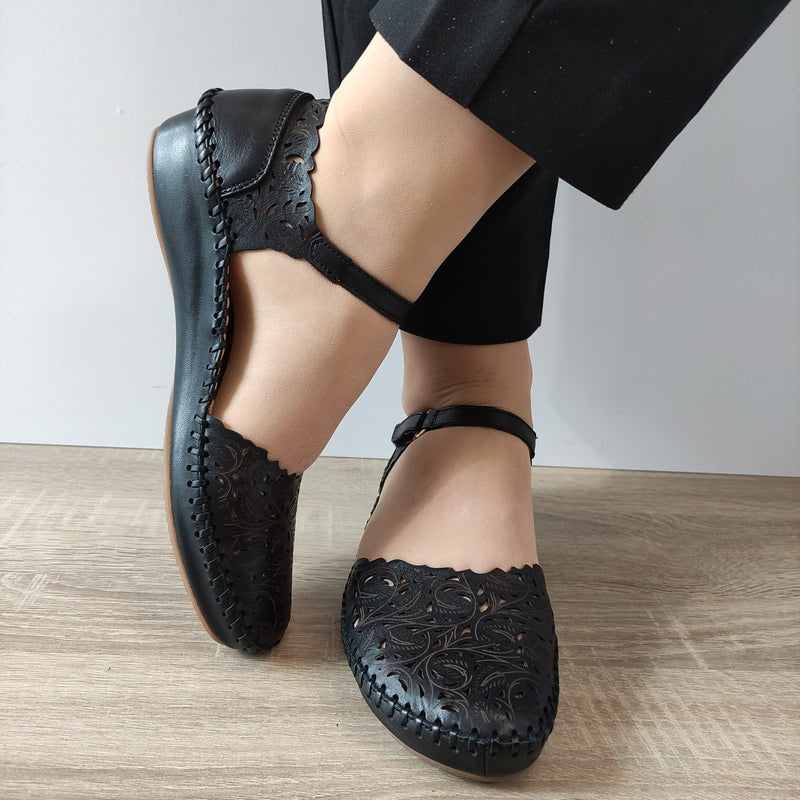SANDALE CASUAL DAMA PIKOLINOS 655-0906 NEGRE - imagine 4