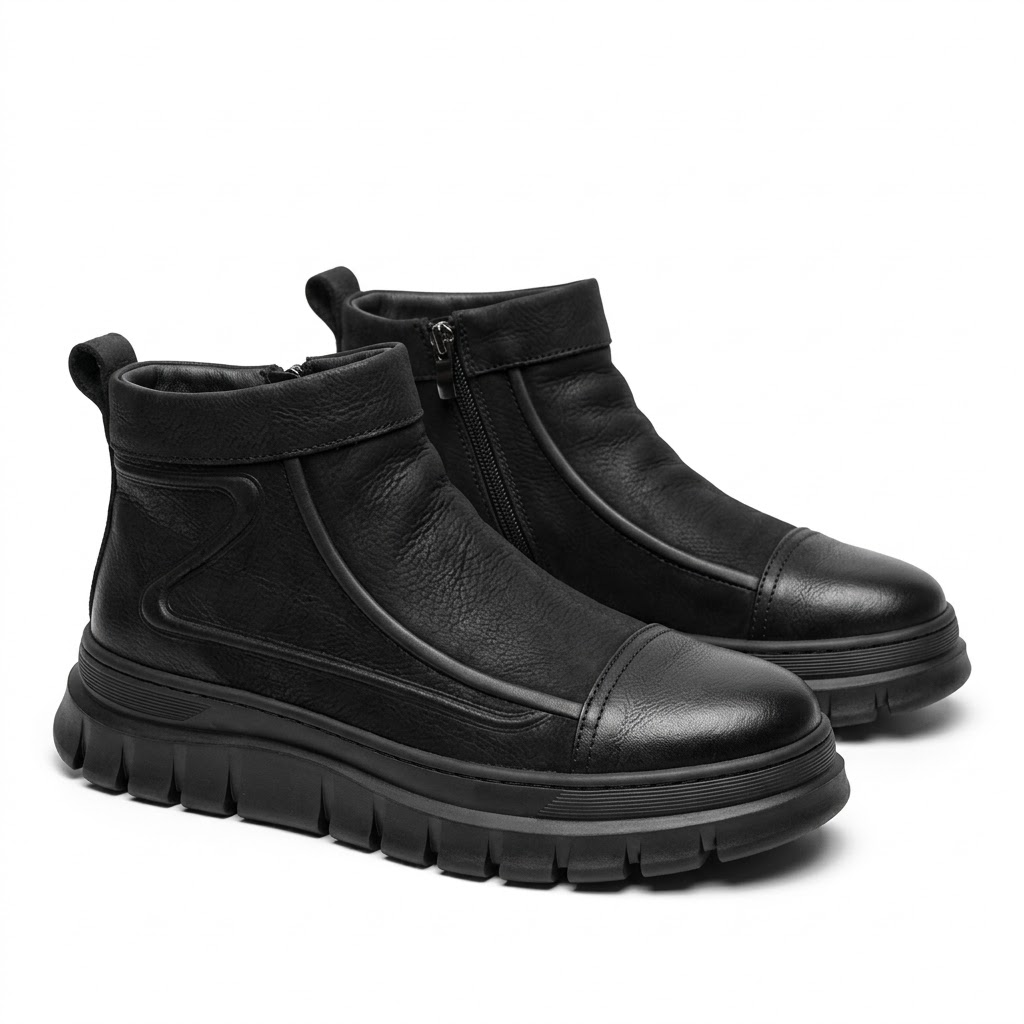 Ghete Casual Bărbați Franco Gerardo 5787 Negru – vedere 20