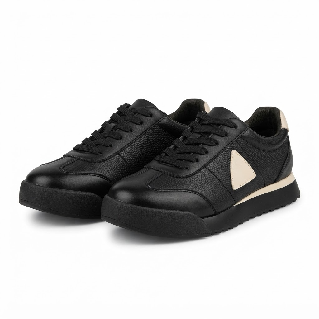 Pantofi Sport Bărbați Franco Gerardo 5327 Negru – Piele Naturală – vedere 20