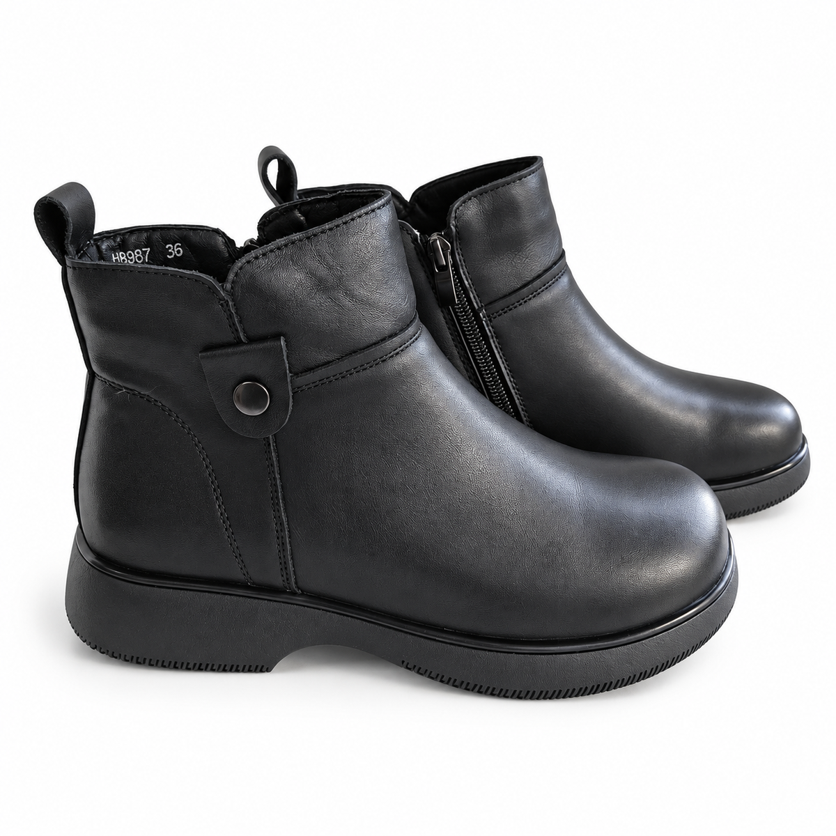 Ghete Casual Damă Formazione A8887 Negru - vedere 21/32