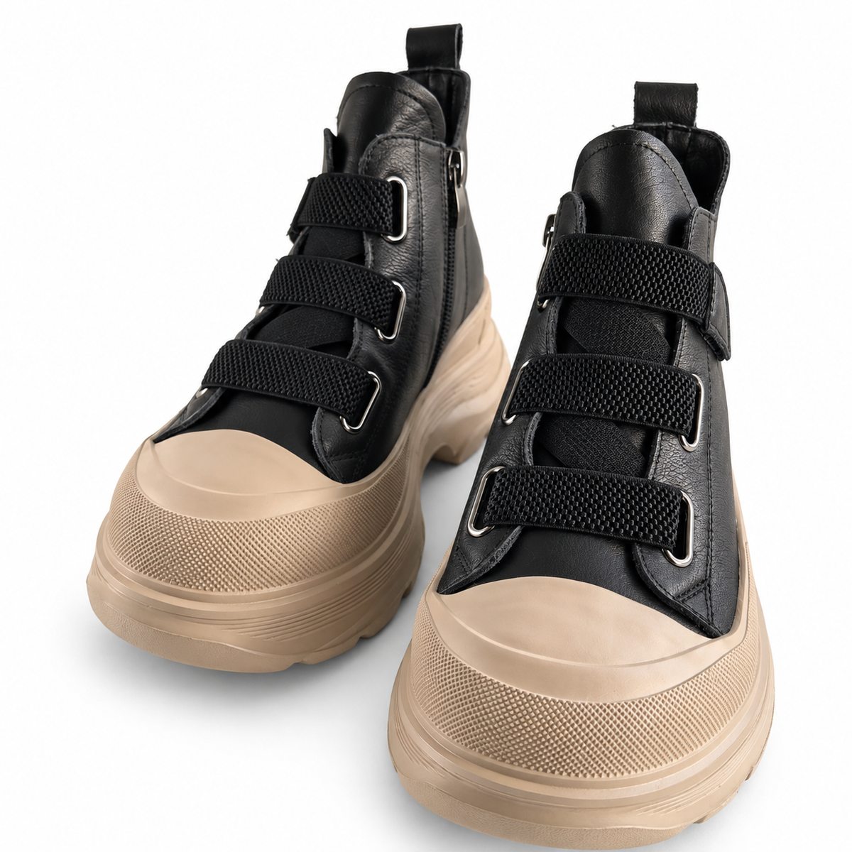 Ghete Casual Damă Franco Gerardo 66082 Negru – vedere 20