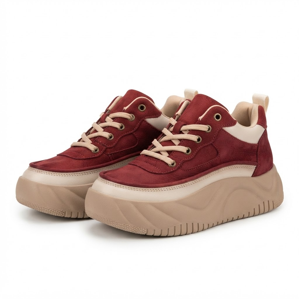 Pantofi Sport Damă Franco Gerardo 77038 Roșu – vedere 21