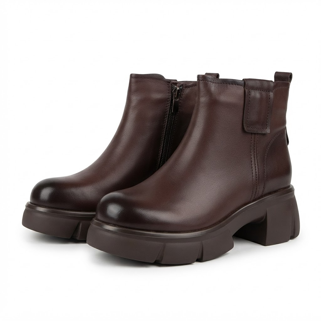 Ghete Casual Damă Formazione 9257 Maro – vedere 21