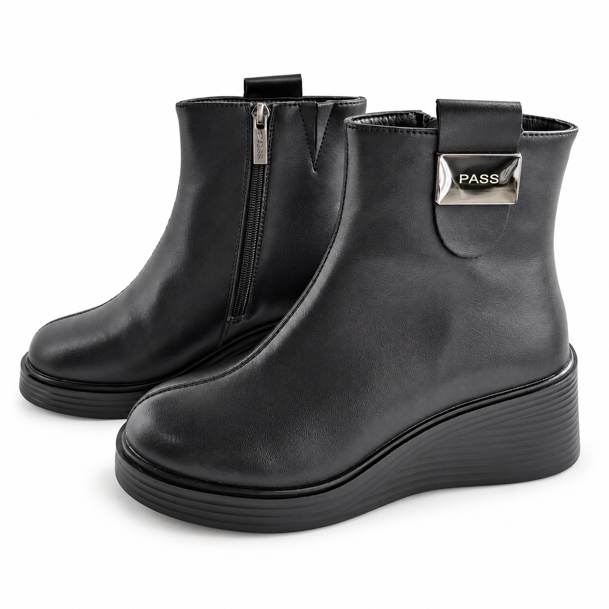 Ghete Casual Damă Pass WB90001A Negru - vedere 22/23