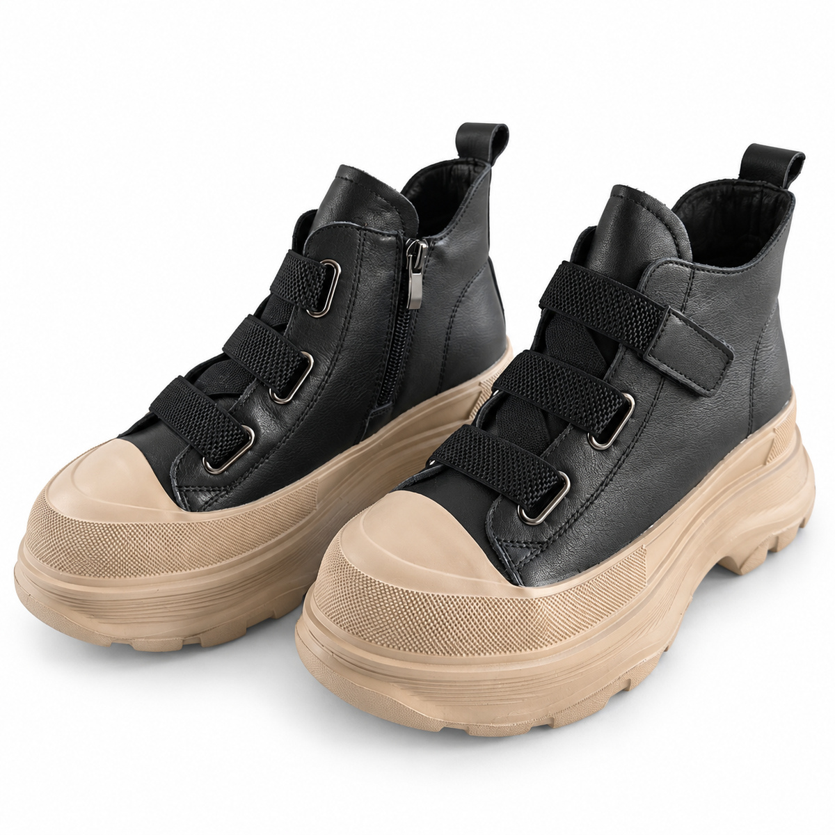 Ghete Casual Damă Franco Gerardo 66082 Negru – vedere 21