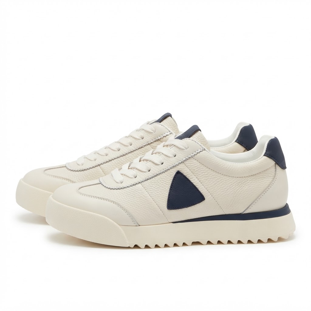 Pantofi Sport Bărbați Franco Gerardo 5327 Alb-Bleumarin – Piele Naturală – vedere 22