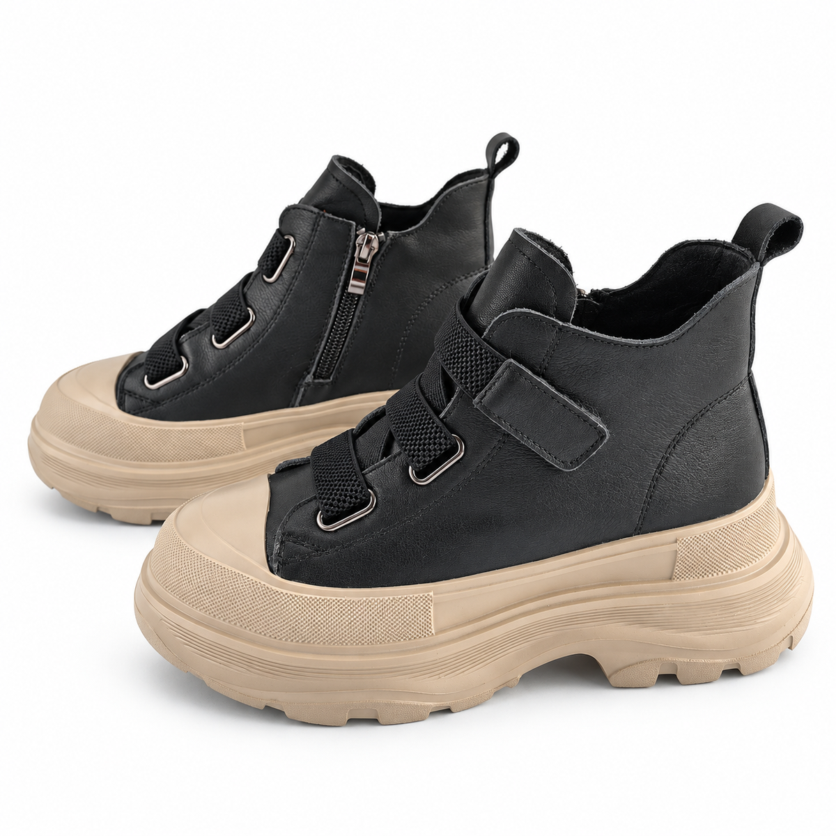 Ghete Casual Damă Franco Gerardo 66082 Negru – vedere 22